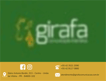Tablet Screenshot of girafacomunicacao.com.br